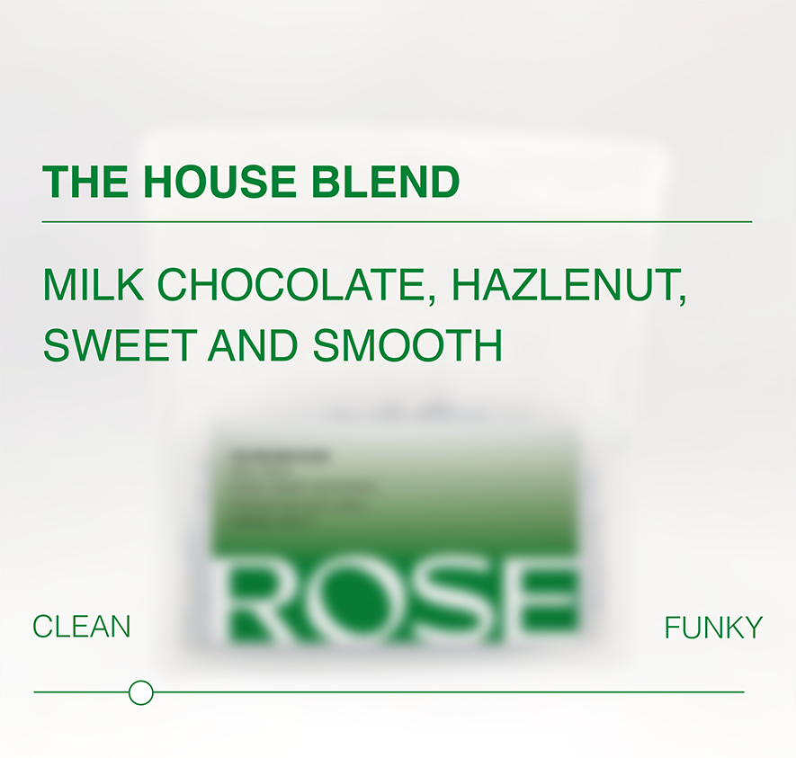 House Blend tasting notes and clean-to-funky flavour scale